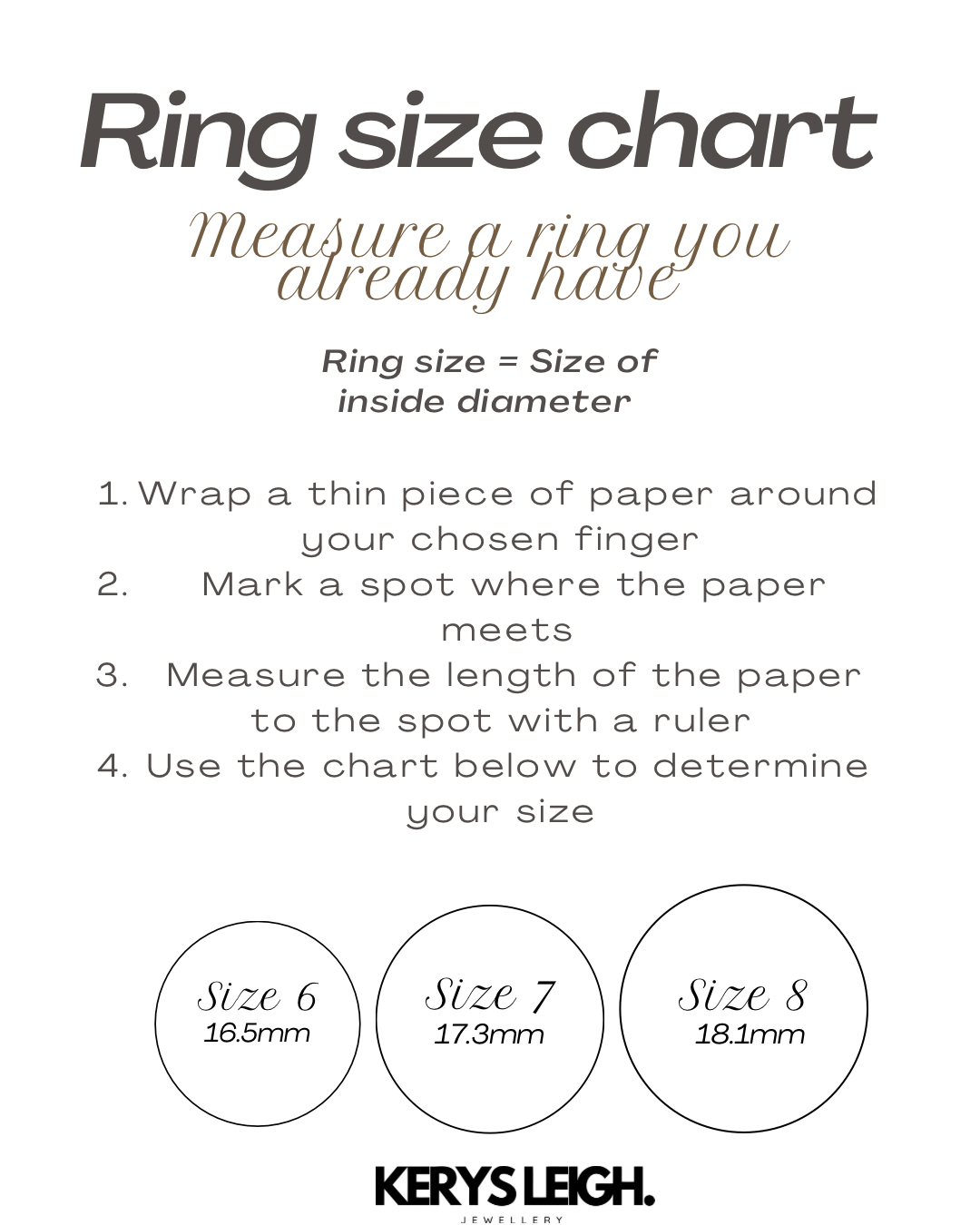 Solid band ring