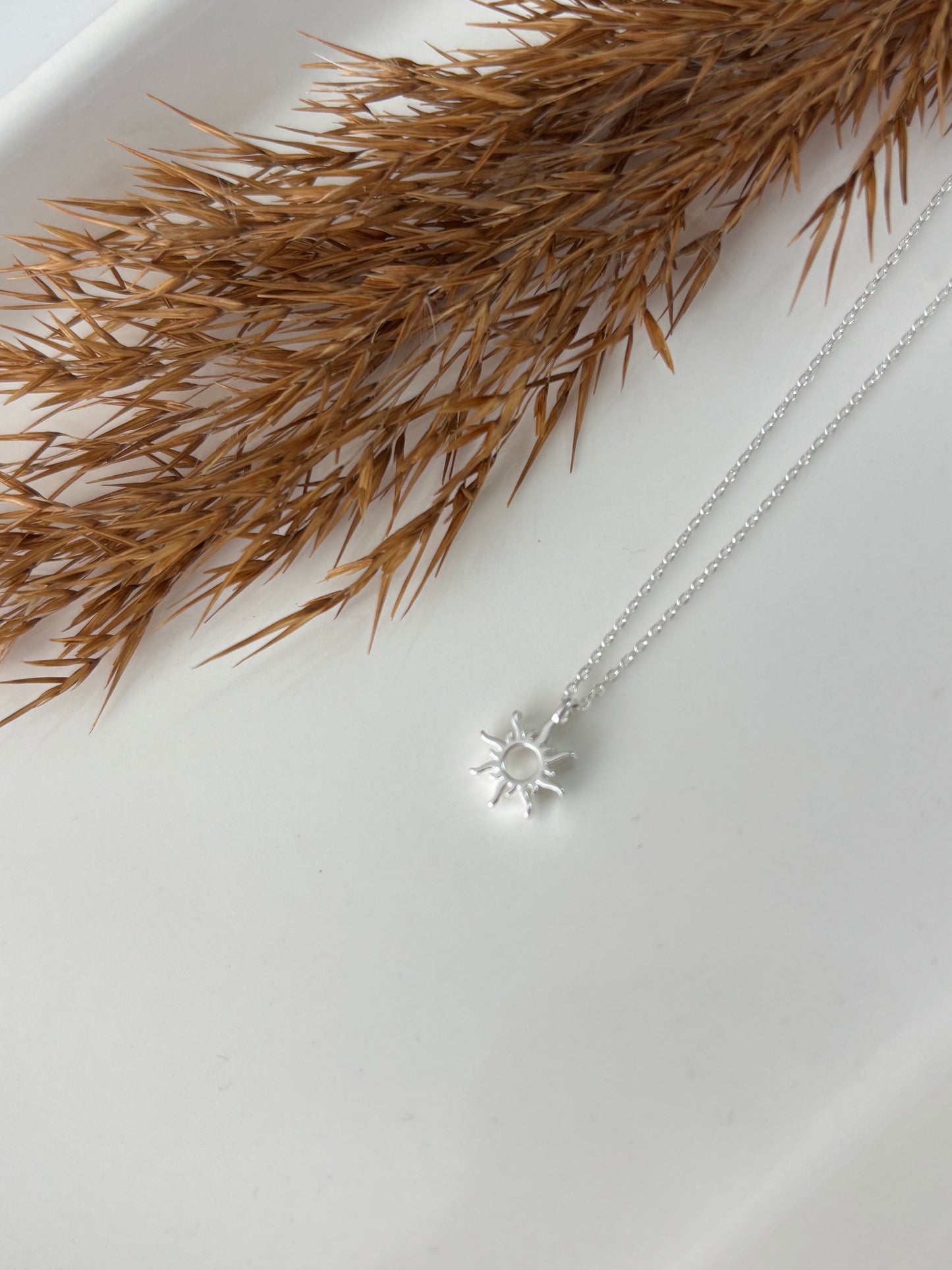 Sun Necklace (Silver)
