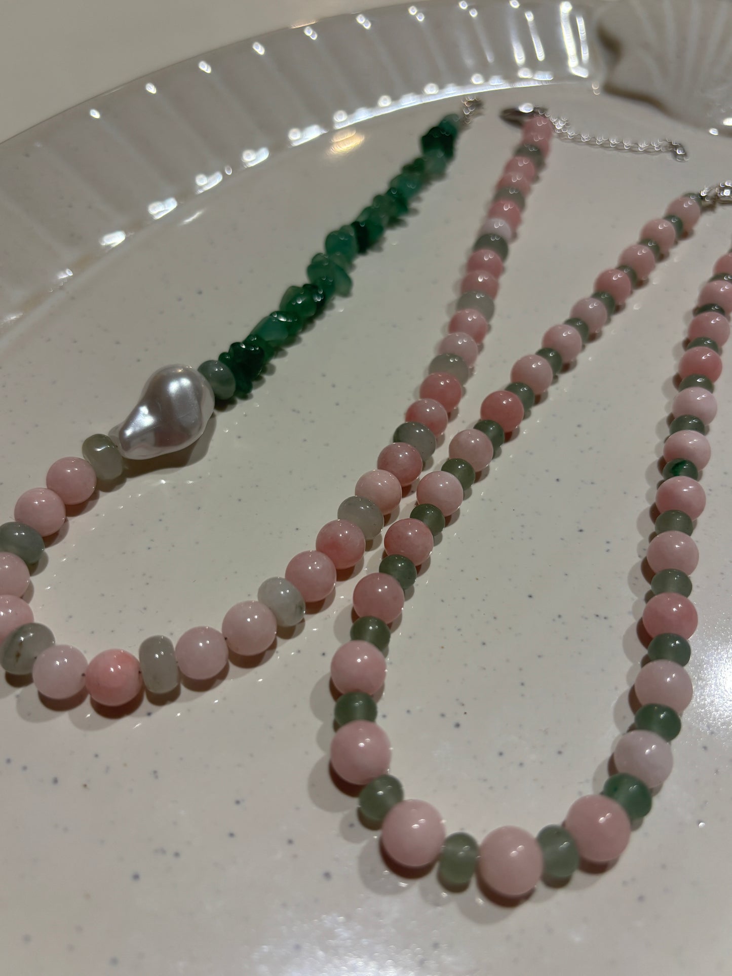 Strawberry Matcha Necklace