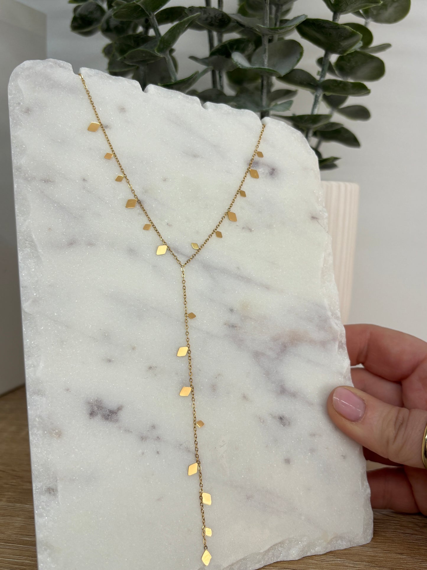 Charm Lariat Necklace