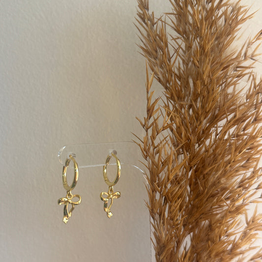 Bow Huggies (Gold)