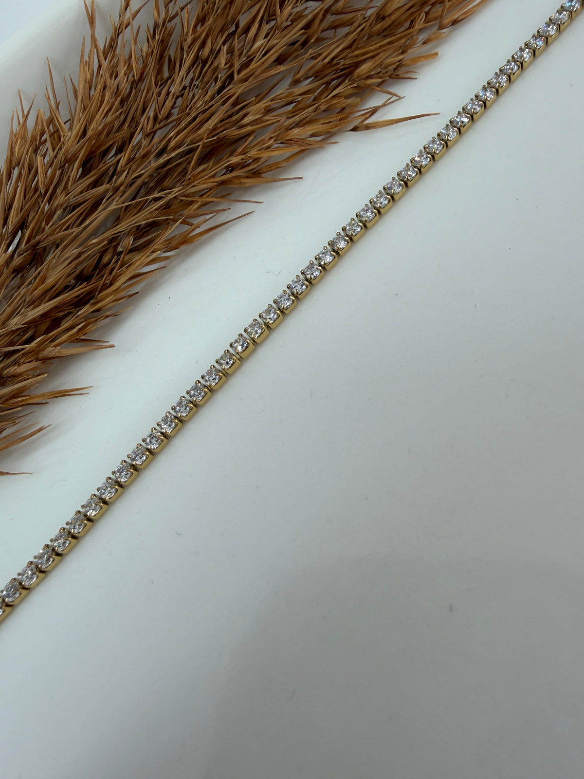 Tennis Bracelet (Gold)