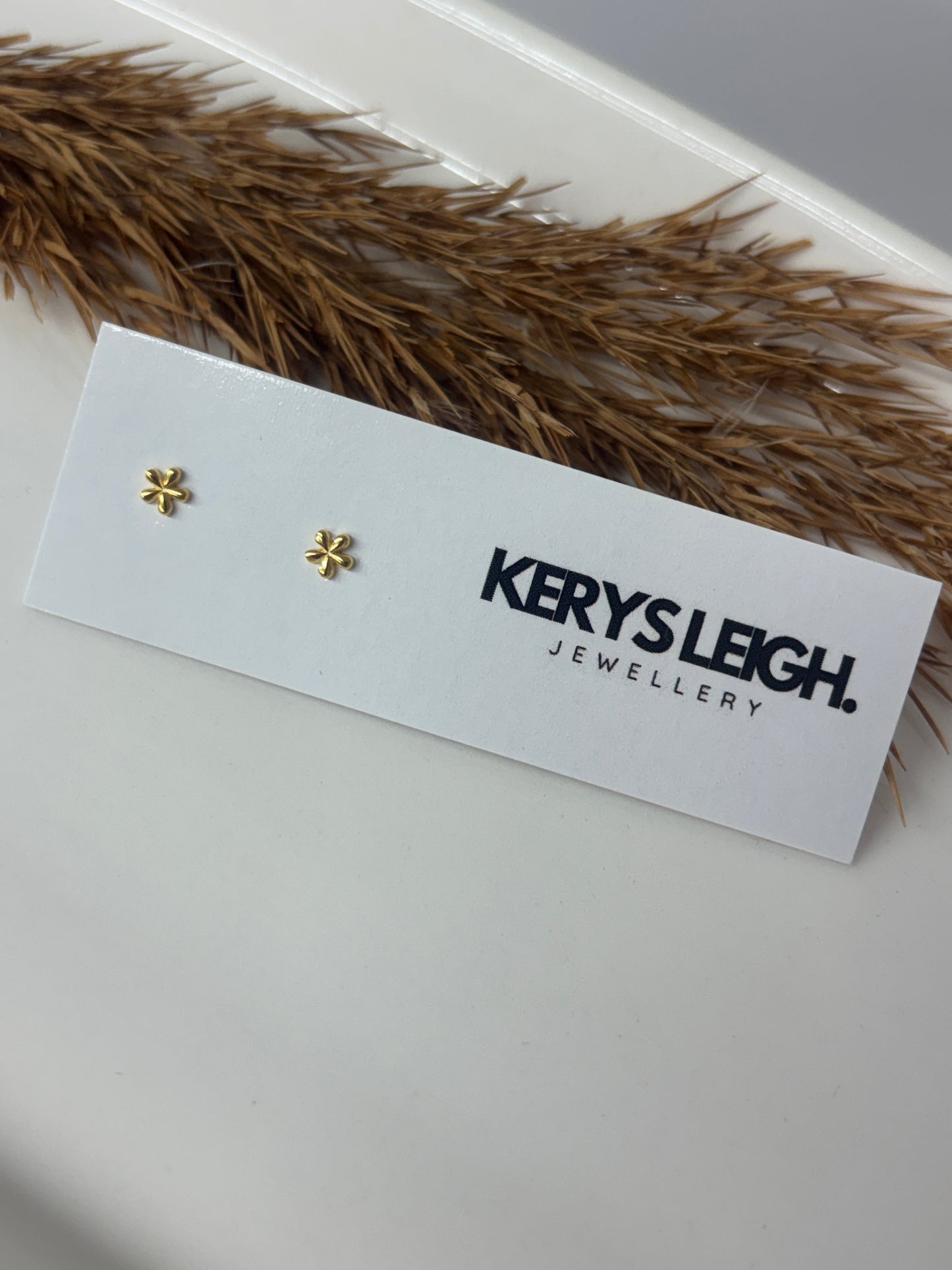Petite solid flower (Gold)