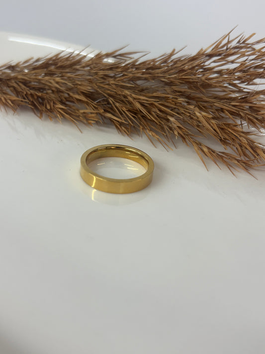 Solid band ring
