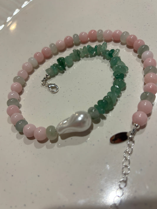 Strawberry Matcha Luxe Necklace